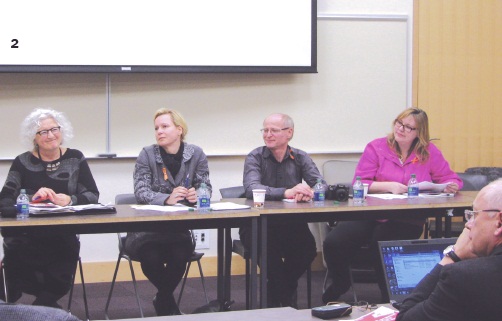 2 – Participants in the second panel (L. to R.): Linda Duncan, Olena Hankivsky, Tymofiy Hawrysh, and Joanna Harrington