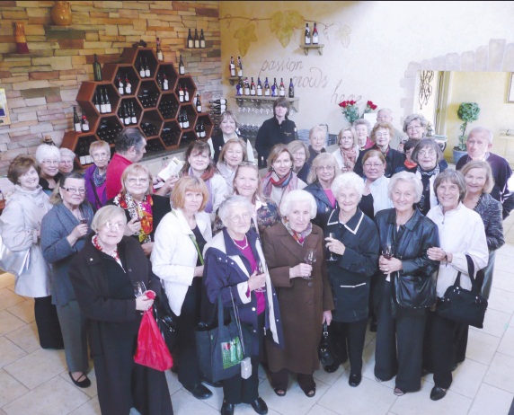 2 - OYK Shaw Tour participants wine-tasting at Rosewood Estates