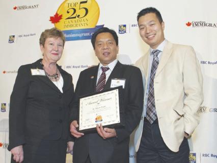 L. to R.: Vicki Karpiak, Ai Tran and Paul Nguyen