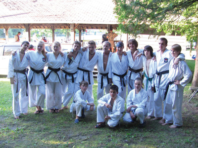 UNF Shotokan Karate-Do Academy members pose after martial arts demonstration