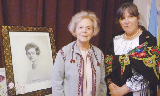 1- (L. to R.): Yaroslava Wysoczansky, UWO representative to the Montreal Council of Women with Yaroslava Iwasykiw, UWO National President