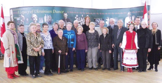 2 - Members of the Winnipeg Branches of the Ukrainian National Federation of Canada and Ukrainian Women’s Organziation of Canada who received UNF 80th anniversary awards for long service at the UNF Winnipeg Hall on November 2, 2012 from MPs Joyce Bateman (Winnipeg South Centre) and Robert Sopuck (Dauphin-Swan River-Marquette), and UNF of Canada President Taras Pidzamecky, gathered with attendees of the federal government’s CIIF grant announcement