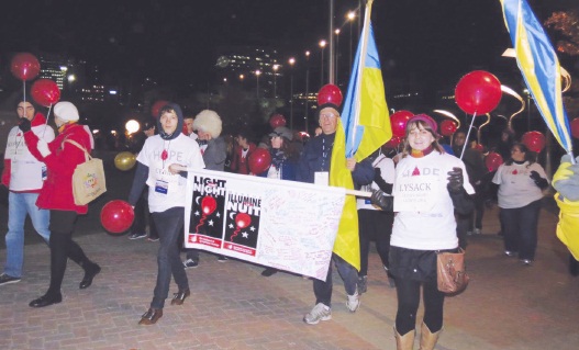 2 - Lesia’s Night Lights team members in walk from Ottawa's Marion Dewar Plaza