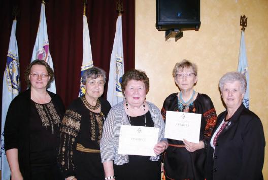 Members of the Ukrainian Catholic Women’s League of Canada – St. Volodymyr’s Parish, Thornhill, Ont. (L–R): Anne Sochan; Yaro Sheremeta, Mary Pidkowich, Maria Luchka, and Lillian Leganchuk