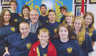 2 – All smiles as the group concludes their journey with a wrap-up session in the Ukrainian Catholic Men’s Club Room at Holy Ghost Church in Sydney, Nova Scotia